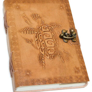 5" x 7" Turtle Embossed leather w/ latch