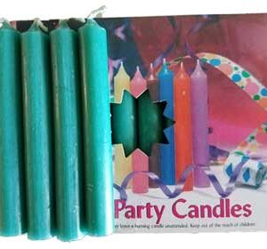 1/2"Dark Green Chime Candle 20 pack