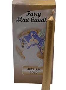 1/2" dia 5" long Metalic Gold chime candle 20 pack