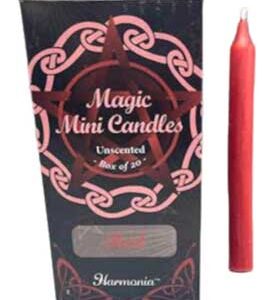 1/2" dia 5" long Red chime candle 20 pack