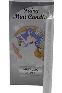 1/2" dia 5" long Metalic Silver chime candle 20 pack