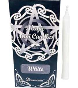 1/2" dia 5" long White chime candle 20 pack