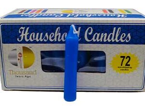 (set of 72) Blue 4" household candles
