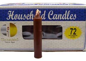 (set of 72) Brown 4" household candles