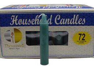 (set of 72) Green 4" household candles
