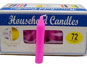(set of 72) Pink 4" household candles