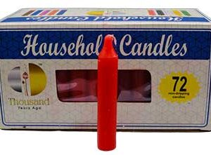 (set of 72) Red 4" household candles