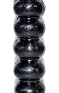 6 1/2" Black Seven Knob candles