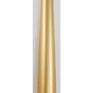 9" Gold taper candle