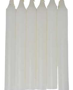 (set of 6) White 6" household candle
