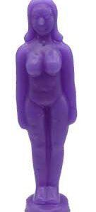 6 3/4" Purple Woman candle