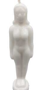6 3/4" White Woman candle