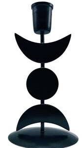 7" Triple Moon candle holder