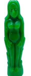 Green Female candle