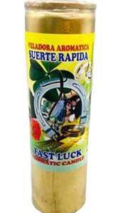 Fast Luck Gold (Suerte Rapida) aromatic jar candle