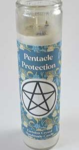 Pentacle Protection aromatic jar candle