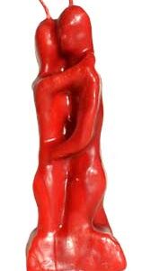 5 1/2" Lovers red candle
