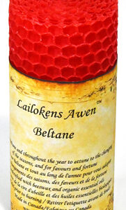 4" Beltane Sabbat Lailokens Awen candle
