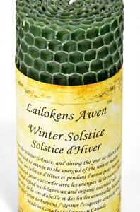 4 1/4" Winter Solstice Altar Lailokens Awen candle