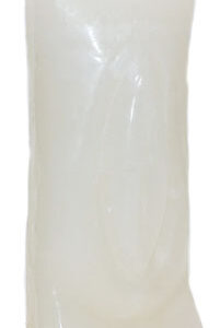 6 1/2" White Female Gender candle