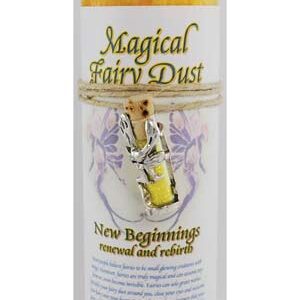 New Beginnings Pillar Candle with Fairy Dust Necklace