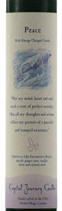 Peace Reiki Charged pillar candle