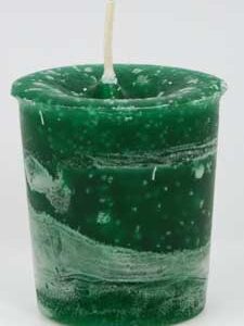 Peace Herbal votive - dark green