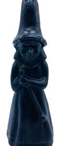 8" Black Witch candle