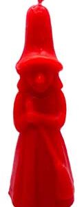 6"-7" Red Witch candle
