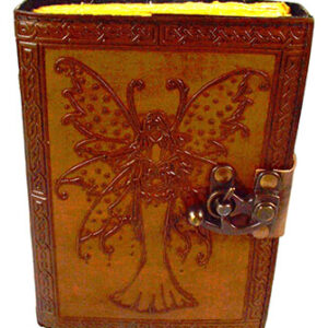 Fairy Journal aged looking paper leather w/ latch