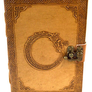 5" x 7" Dragon Ring leather blank book w/ latch