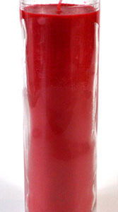 Red 7-day jar candle
