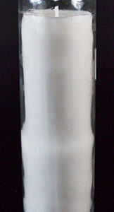 White 7-day jar candle