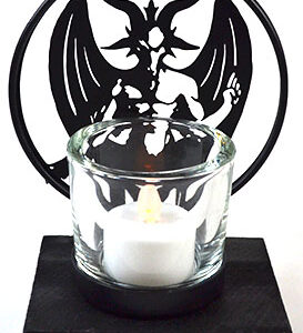 6" Baphomet tealight holder