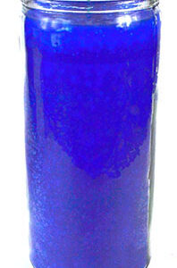 Blue 14-day jar candle