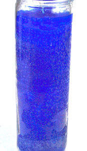 Blue 7-day jar candle