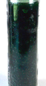 Green 7-day jar candle