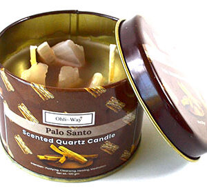 Holywood (Palo Santo) quartz tin candle