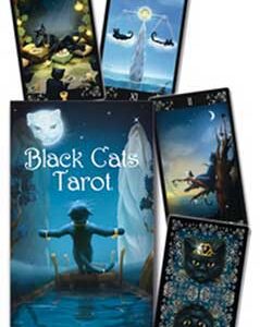 Black Cats tarot by Maria Kurarai