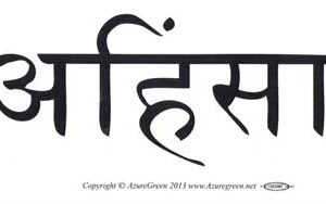 Ahimsa bumper sticker