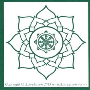 Buddha Wheel bumper sticker