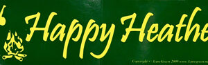 Happy Heathen bumper sticker
