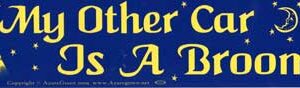 My Other Car Is A Broom bumper sticker