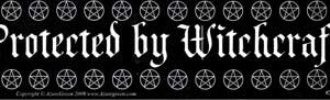 Protected By Witchcraft bumper sticker