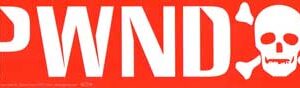 PWND bumper sticker