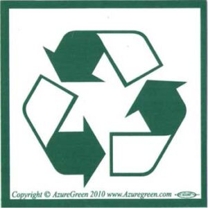 Recycle Symbol bumper sticker