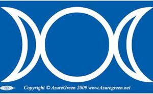 Triple Moon bumper sticker