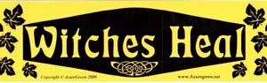 Witches Heal bumper sticker