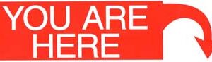 You Are Here bumper sticker