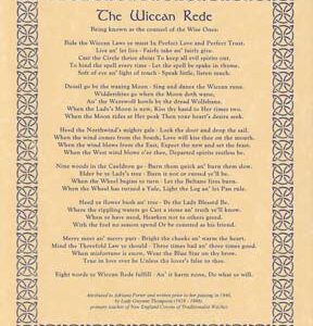 Wiccan Rede(long poem) poster
